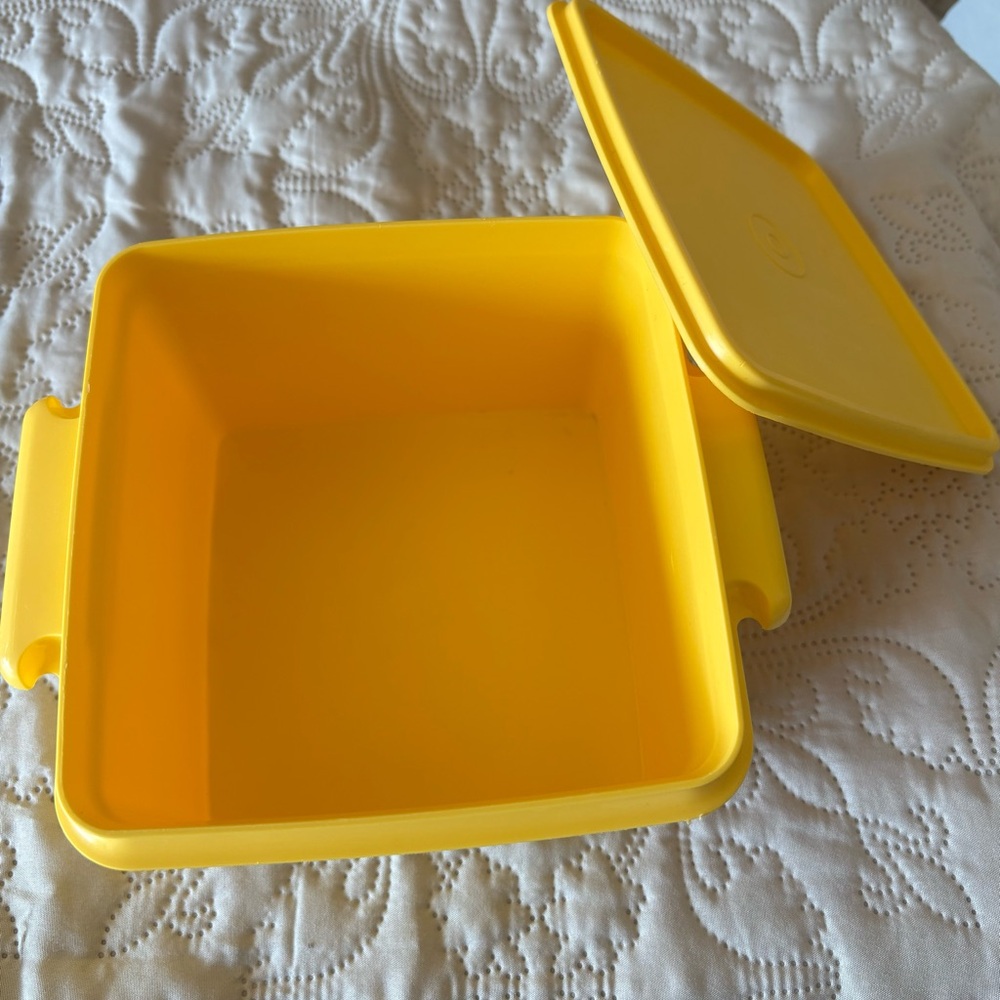 Vintage Tupperware Yellow Container
